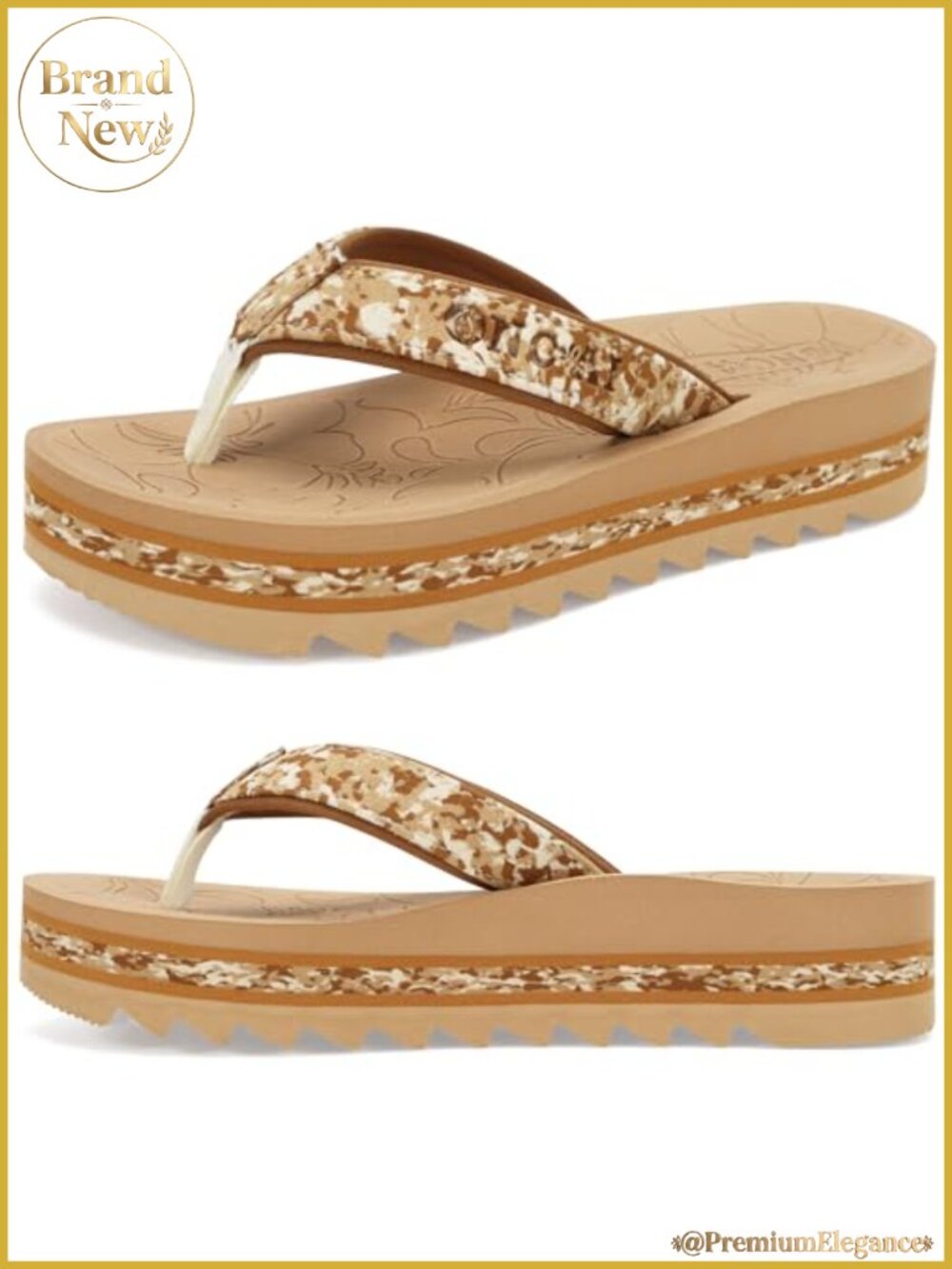 Women's Arch Support Platform Flip Flops